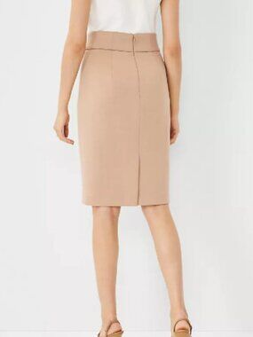 Loft Camel Pencil Skirt Size 4